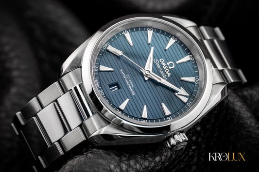 KROLUX Omega Seamaster Aqua Terra 38mm Blue dial watch