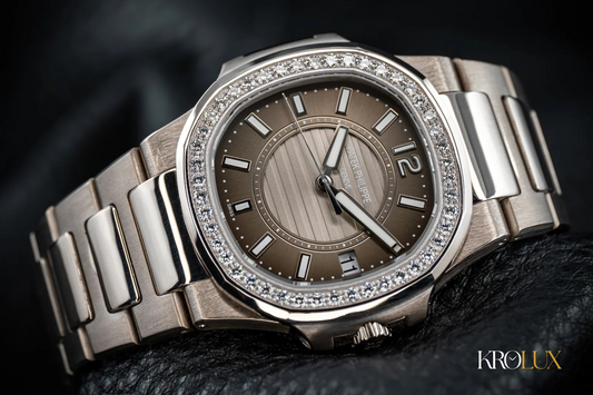 KROLUX Patek Philippe Nautilus Ladies with diamond bezel