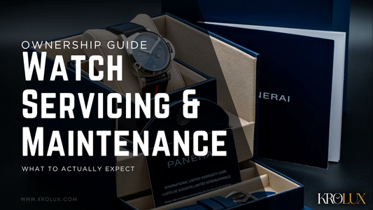 Watch Servicing and Maintenance: What to Actually Expect