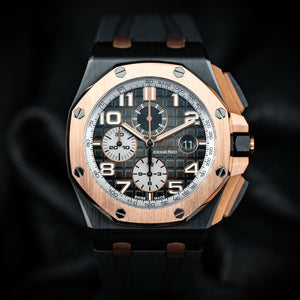 Audemars Piguet Royal Oak Offshore Selfwinding Chronograph Ceramic Rose Gold Grey Dial