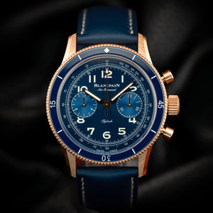 Blancpain Air Command 42.5mm Red Gold Blue Dial