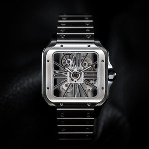 Santos De Cartier Skeleton Large Steel