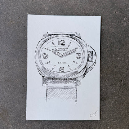 Panerai Luminor Marina, Original Illustration