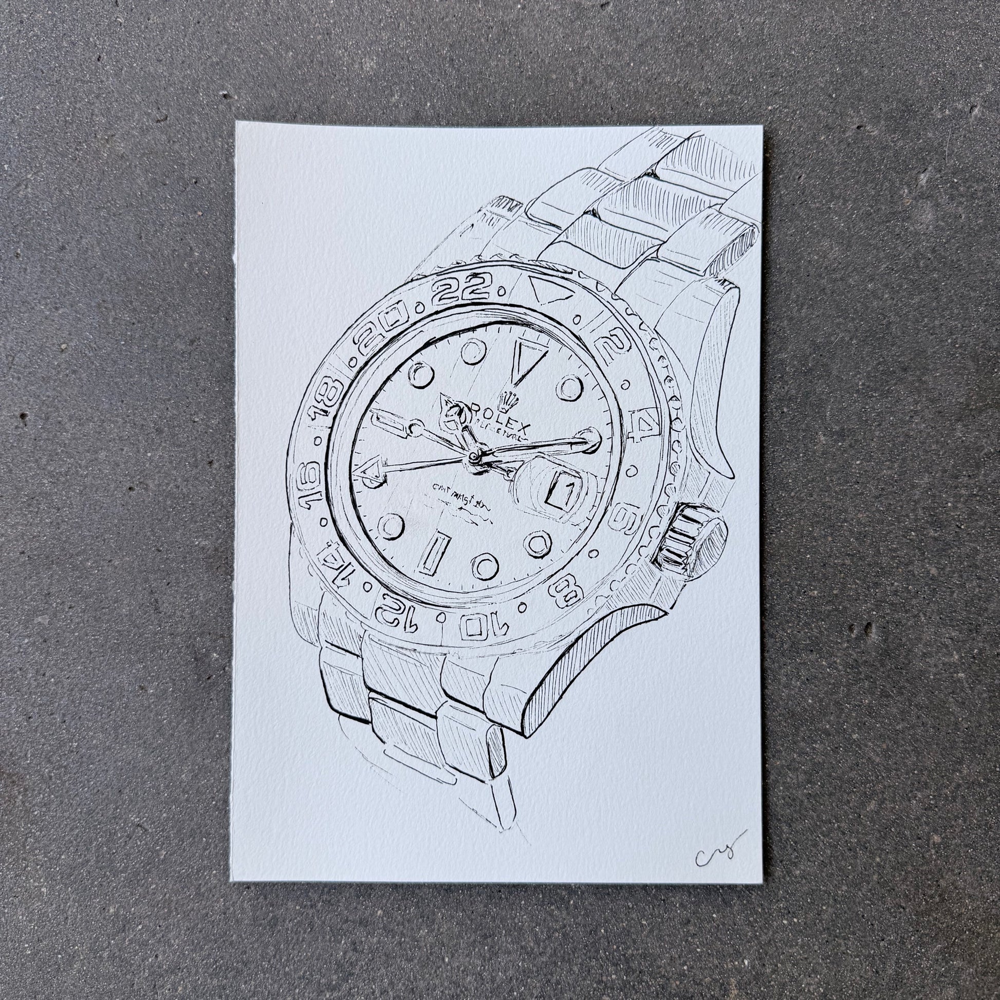 Rolex GMT Master II, Original Illustration