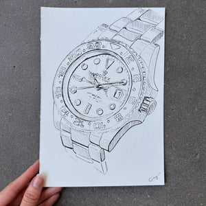 Rolex GMT Master II, Original Illustration