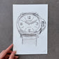 Panerai Luminor Marina, Original Illustration