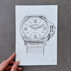 Panerai Luminor Marina, Original Illustration