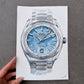 Omega Seamaster Aqua Terra, Original Illustration