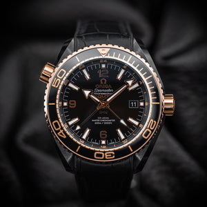 Omega Seamaster Planet Ocean 600M Black Ceramic Sedna Gold