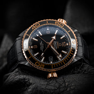 Omega Seamaster Planet Ocean 600M Black Ceramic Sedna Gold