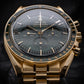 Omega Speedmaster Moonwatch Professional Gold Green Dial