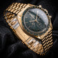 Omega Speedmaster Moonwatch Professional Gold Green Dial