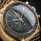 Omega Speedmaster Moonwatch Professional Gold Green Dial