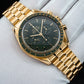 Omega Speedmaster Moonwatch Professional Gold Green Dial