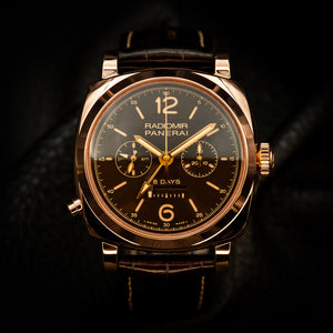 Panerai Radiomir 1940 Chrono Monopulsante 8 Days GMT Oro Rosso