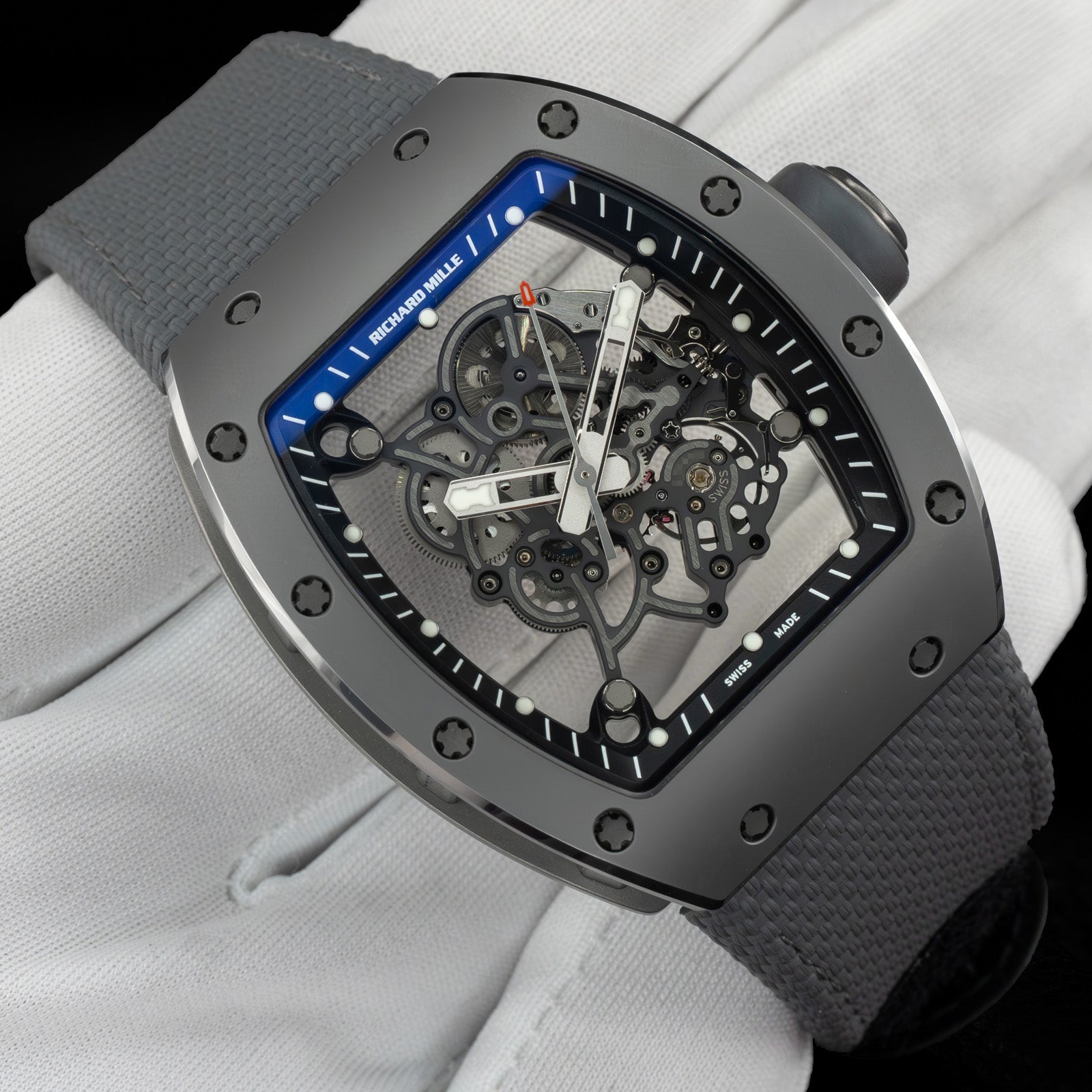 Richard Mille Bubba Watson Black Ceramic Skeleton Dial RM055