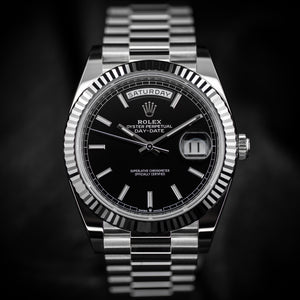 Rolex Day-Date 40 Platinum Black Dial