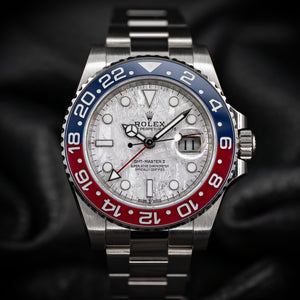Rolex GMT Master II Pepsi 40mm Meteorite White Gold