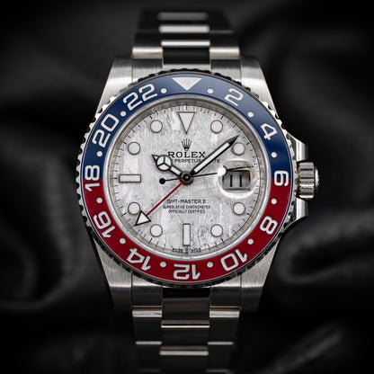 Rolex GMT Master II Pepsi 40mm Meteorite White Gold