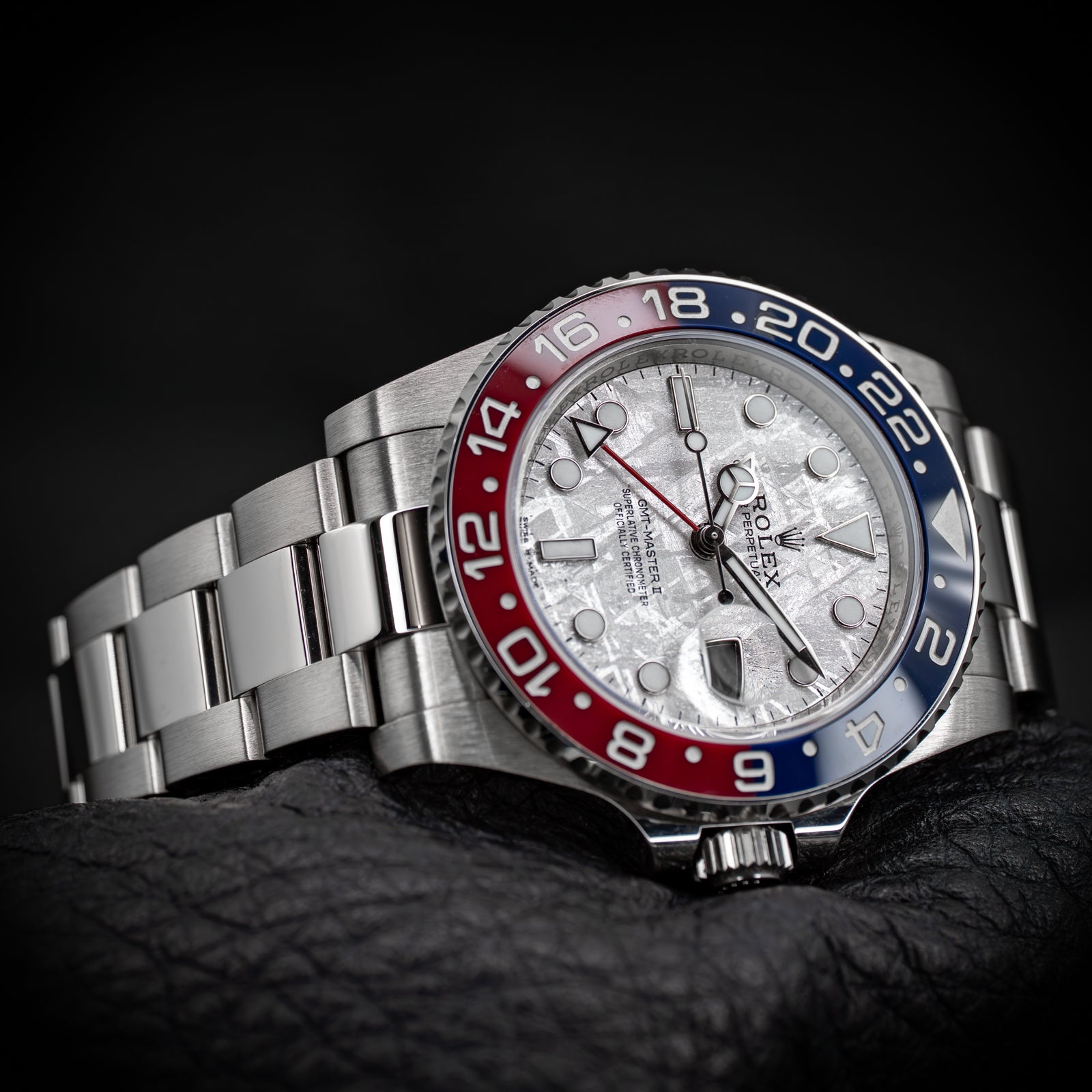 Rolex GMT Master II Pepsi 40mm Meteorite White Gold
