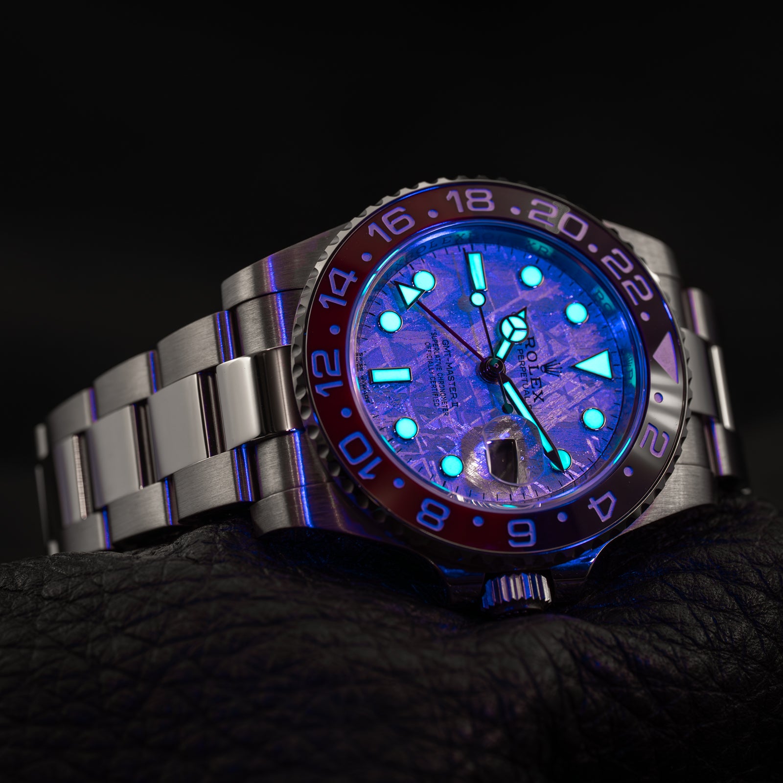 Rolex GMT Master II Pepsi 40mm Meteorite White Gold