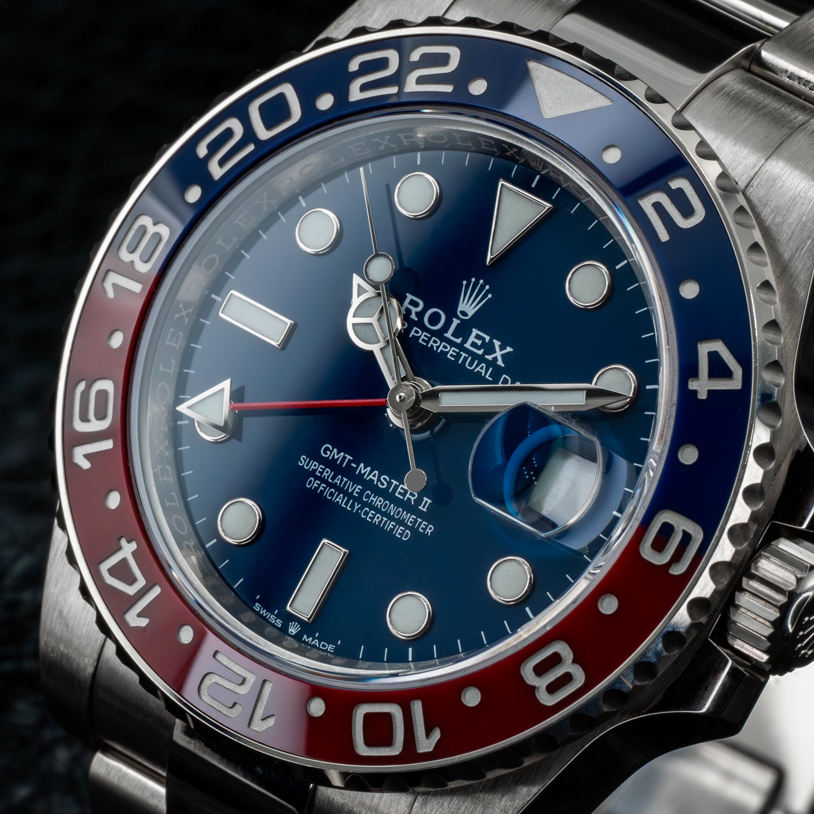 Rolex GMT-Master II Pepsi White Gold Blue Dial - Main Image