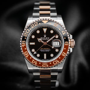 Rolex GMT Master II Rootbeer Two-Tone 18k Rose Gold