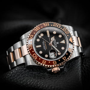 Rolex GMT Master II Rootbeer Two-Tone 18k Rose Gold
