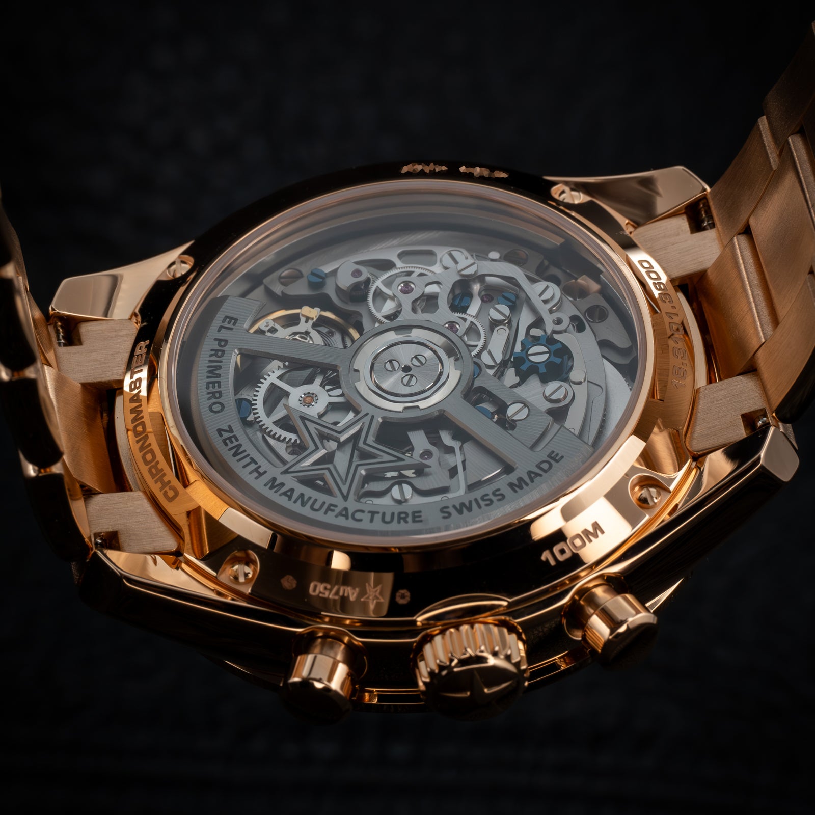 Rose Zenith Chronomaster Sport Rose Gold Black Dial