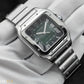 Cartier Santos Large Smoky Green Ombre Stainless Steel Watch WSSA0062 Complete Set