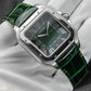 Cartier Santos Large Smoky Green Ombre Stainless Steel Watch WSSA0062 Complete Set