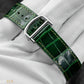 Cartier Santos Large Smoky Green Ombre Stainless Steel Watch WSSA0062 Complete Set