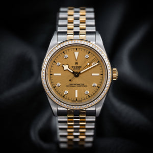 Tudor Black Bay 79673 Steel & 18k Yellow Gold Diamond Bezel 39mm