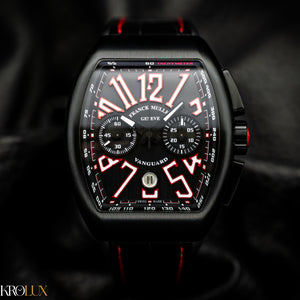 Franck Muller Vanguard Chronograph Watch V 45 CC DT TT NR BR (ER) Complete Set