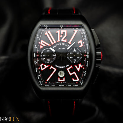 Franck Muller Vanguard Chronograph Watch V 45 CC DT TT NR BR (ER) Complete Set