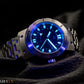 UTS Munchen 1000M Dive Watch Purple Dial Stainless Steel