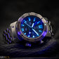 UTS München 4000M GMT Professional Diver Indigo Dial Steel Complete Set