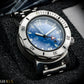 UTS München 4000M GMT Professional Diver Indigo Dial Steel Complete Set