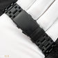 UTS München 3000M Professional Diver Full Black DLC White Luminous Dial Complete Set