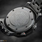UTS München 3000M Professional Diver Full Black DLC White Luminous Dial Complete Set
